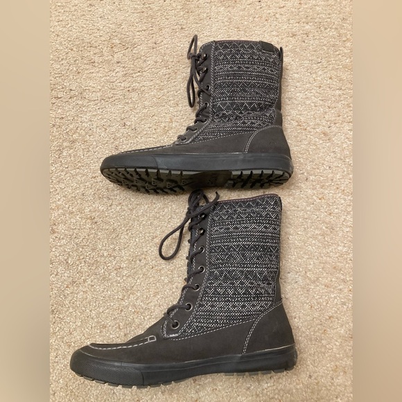 Roxy Chesapeake Lined Combat Boots Boho Outdoor Mid Calf Lace Up Fall Women's 9 - Picture 8 of 9